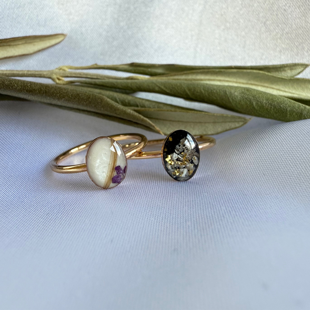 Ovaal ring goldfilled 14k