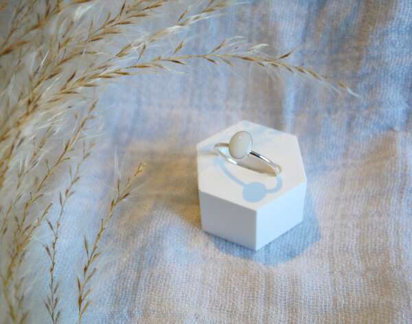 Ovaal ring sterling zilver - Afbeelding 3