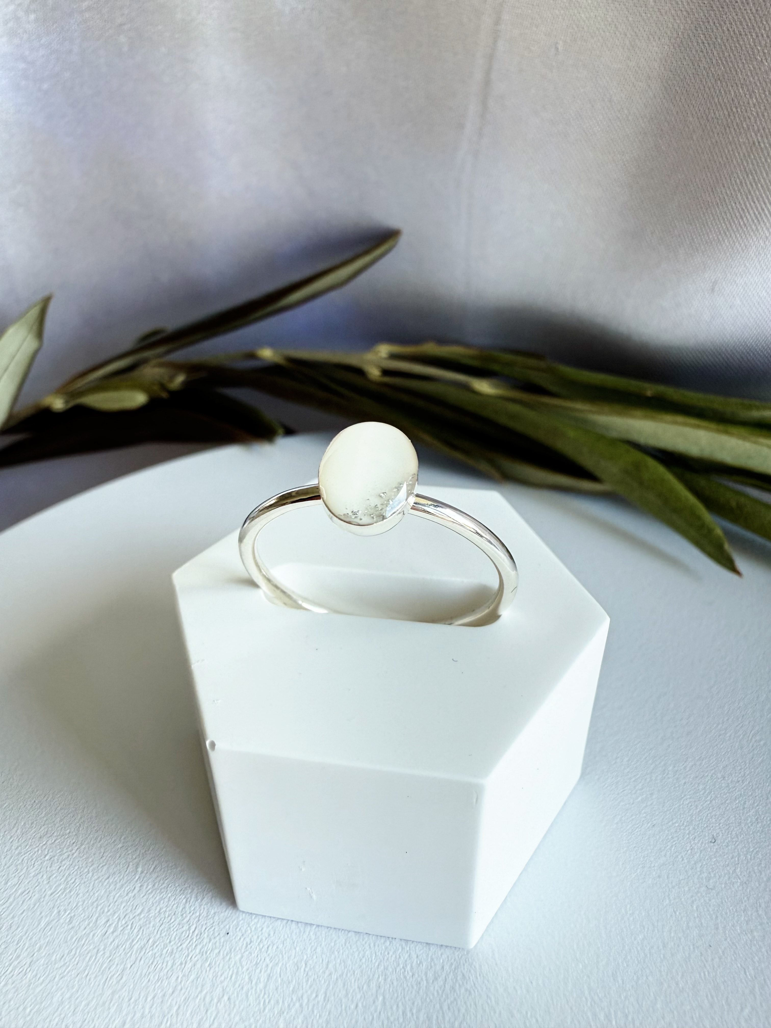 Ovaal ring sterling zilver